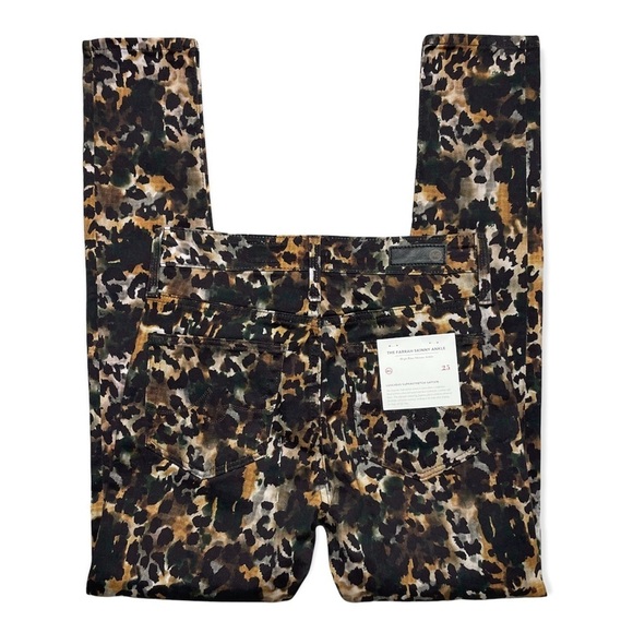 AG Adriano Goldschmied high rise Farrah ankle skinny camo leopard jeans 25 Nwt - Picture 5 of 12